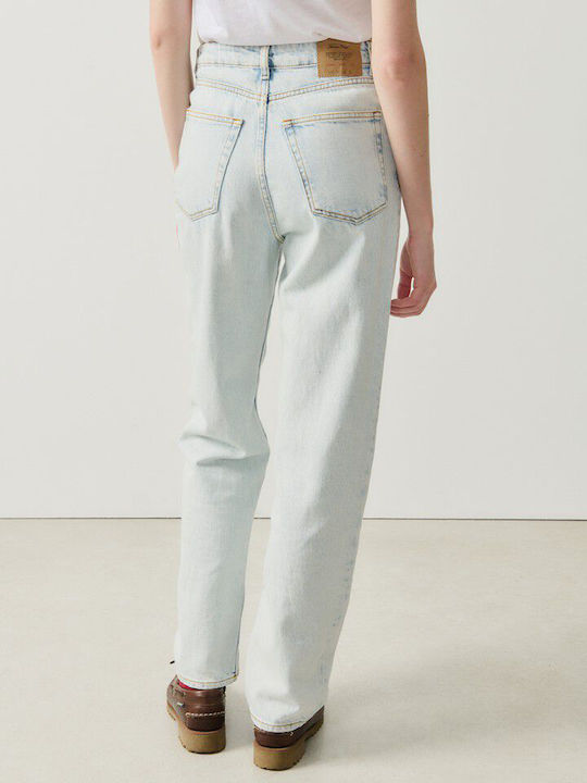 American Vintage High Waist Women's Jean Trousers in Straight Line