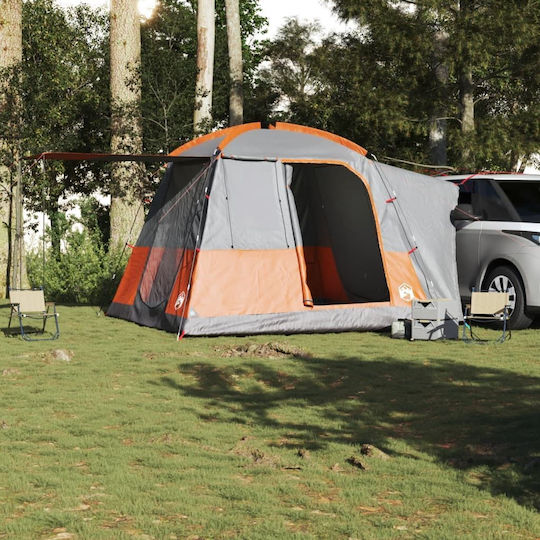 vidaXL Car Camping Tent Gray for 4 People 314x314x240cm
