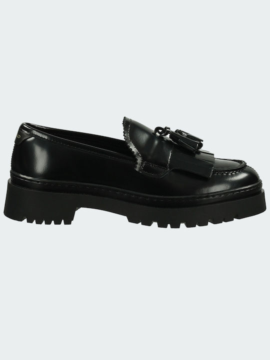 Gant Leather Women's Loafers in Black Color