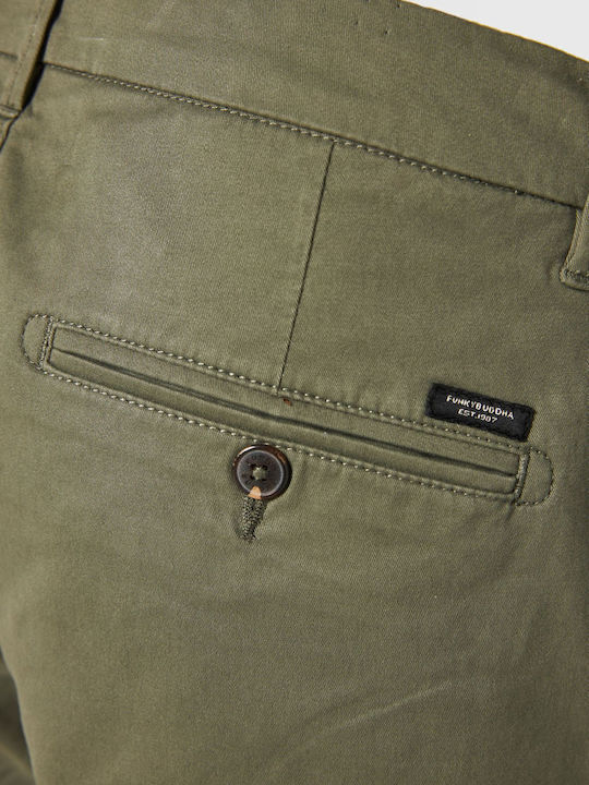 Trousers Chino Elastic in Regular Fit Cement