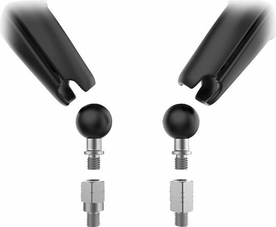 RAM Mount Motorcycle Mirrors 2pcs Black