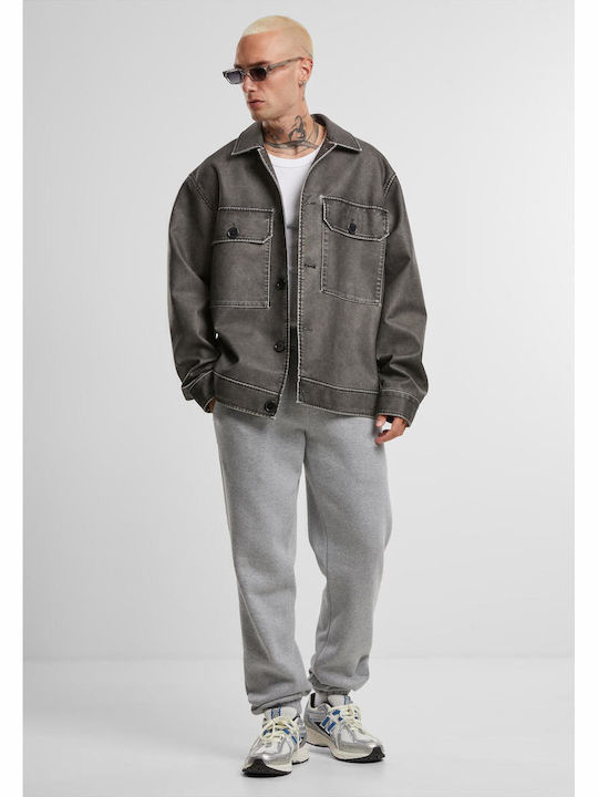 Basic Essential Παντελόνι Φόρμας χωρίς Λάστιχο Heathergrey