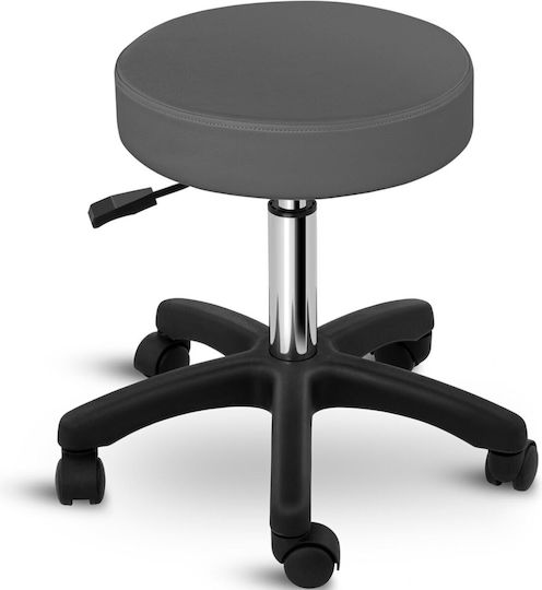 Physa Aversa Gray Rolling Cosmetic Stool