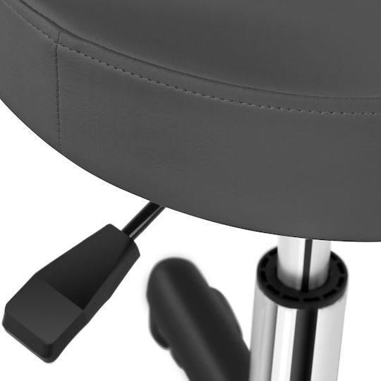 Physa Aversa Gray Rolling Cosmetic Stool