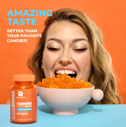 Byrokko Shine Brown Beta Carotene Tanning Enhancing Gummies 150g