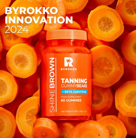 Byrokko Shine Brown Beta Carotene Tanning Enhancing Gummies 150g