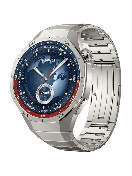 Huawei Watch GT 5 Pro Titanium 46mm Waterproof with Heart Rate Monitor (Titanium)