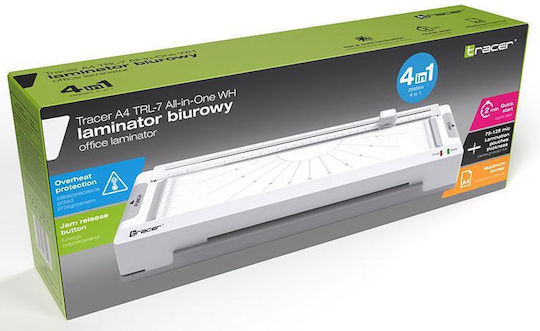 Tracer Desktop Laminator for A4 125 Microns with Cutter