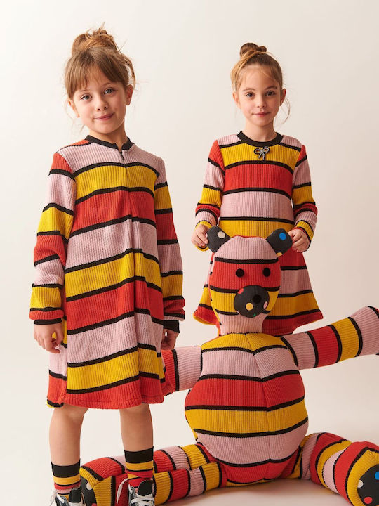 Two In A Castle Kids Dress Colorful