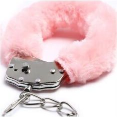 Naughty Toys Handfesseln in Rosa Farbe