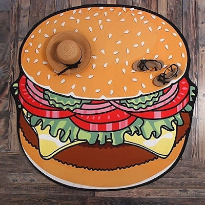 Hamburger Strandtuch Beige 150x150cm.