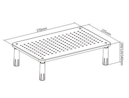 Brateck Επιτραπέζια Βάση Οθόνης έως 32" (STB-086)