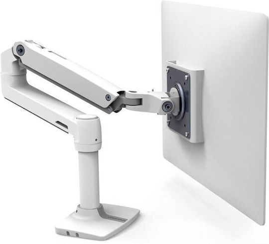 Ergotron LX Επιτραπέζια Βάση Οθόνης έως 32" με Βραχίονα Λευκή