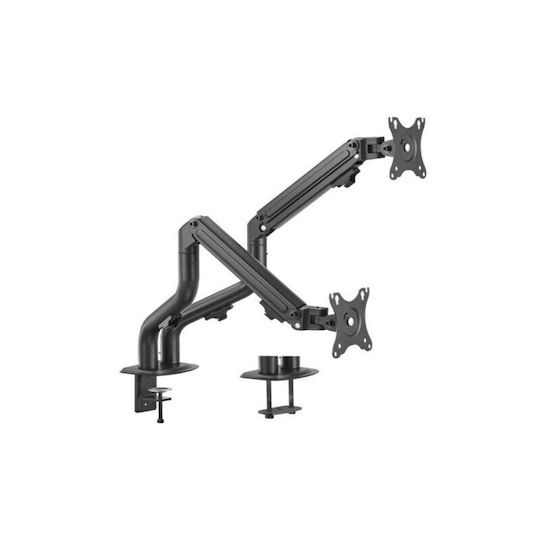 Gembird Stand Desk Mounted for 2 Monitors up to 32" with Arm (MA-DA2P-01)
