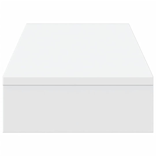 vidaXL Tabletop Suport pentru 2 Monitoare 100x27x10 cm realizat din PAL Albă (854652)