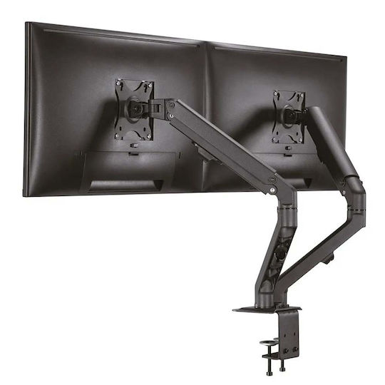 Newstar Stand Desk Mounted for 2 Monitors up to 27" with Arm (FPMA-D650DBLACK)
