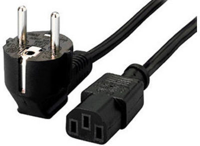 Goobay Schuko - IEC C13 Cable 1.5m Μαύρο 68604