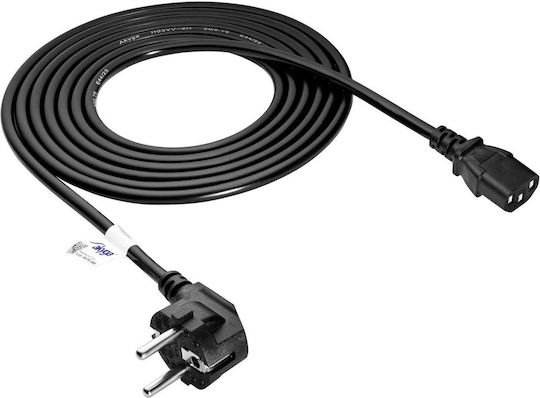 Akyga Schuko - IEC C13 Kabel 3m Schwarz (AK-PC-06A)