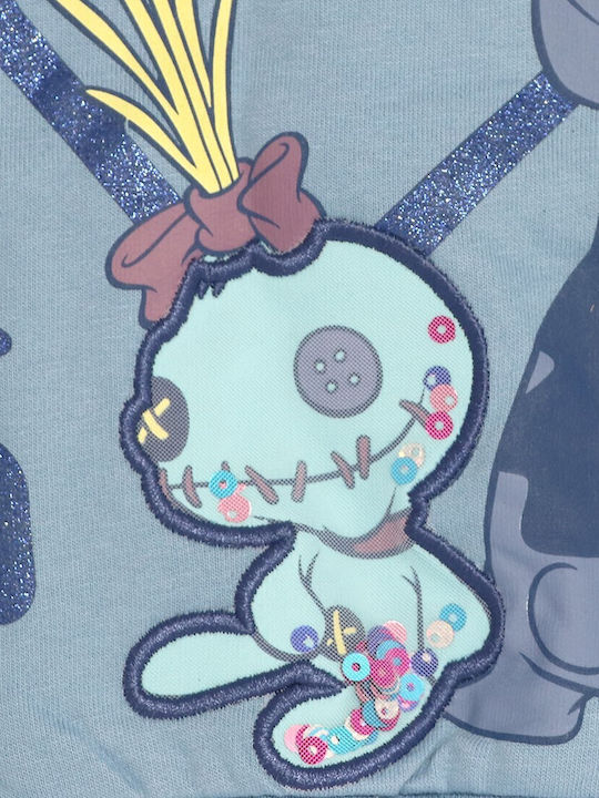 Детски Суичър Light Blue Lilo & Stitch