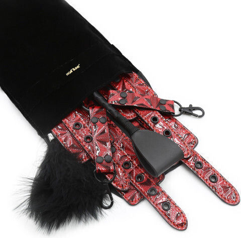 Naughty Toys BDSM Kit σε Κόκκινο Χρώμα 7τμχ