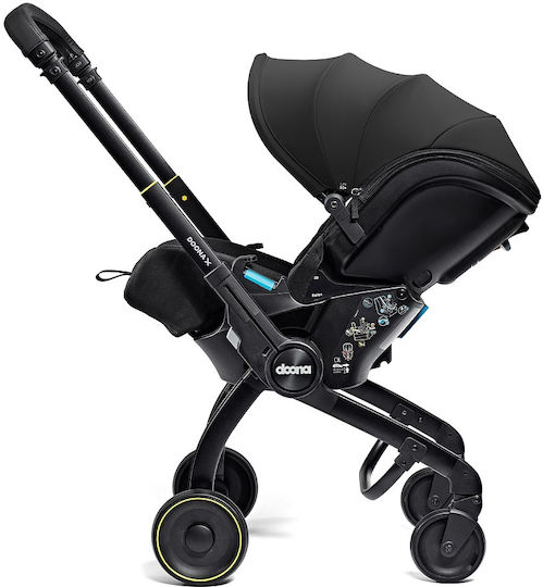 Doona X Car Seat & Stroller Καρότσι 2 σε 1 Kατάλληλο για Nεογέννητο Nitro Black 8.3kg