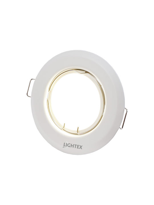 Lightex Рамка за Спот GU10 Бял 5x5см. 1бр