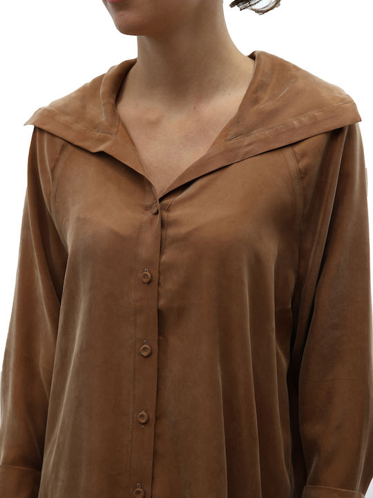 Devotion Women's Long Sleeve Shirt Brown