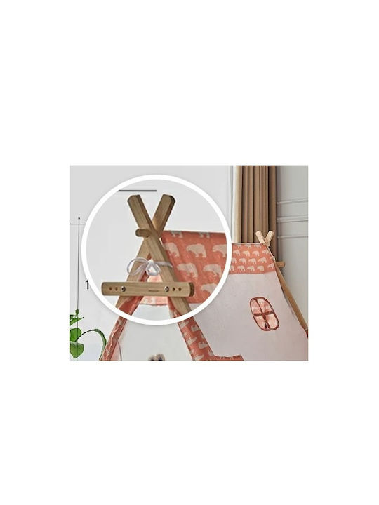 Herokids Παιδική Σκηνή Ινδιάνικη House Ροζ