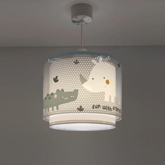 Ango Einfaches Licht Kinderzimmer-Deckenleuchte aus Kunststoff 15W mit E27-Fassung 26x25.5cm