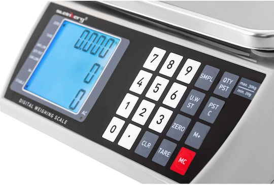 Commercial Scale with LCD Display 22.3 x 17.4 cm 30 kg 1 g