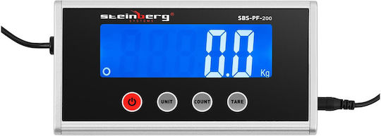 Postal Platform Scale Packages 275x275mm Power Supply + Batteries 200kg 100g