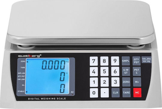 Commercial Scale with LCD Display 22.3 x 17.4 cm 30 kg 1 g