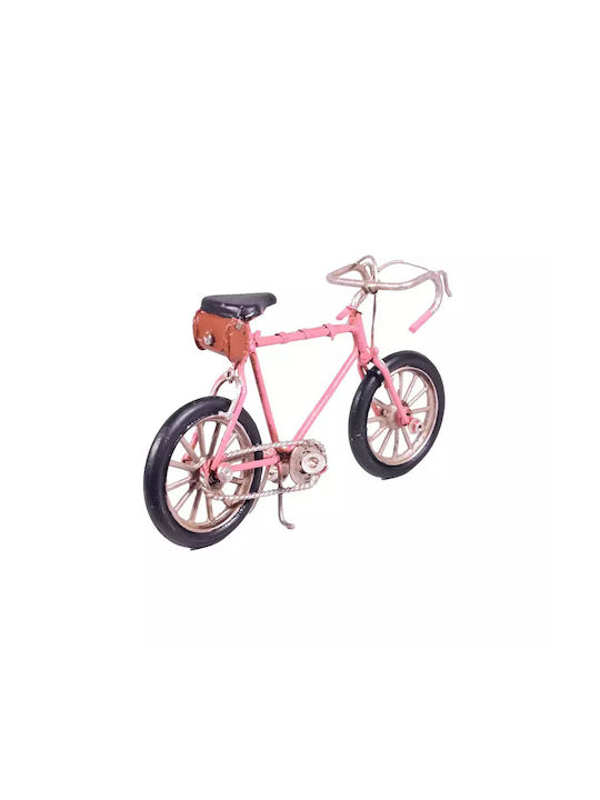 Pink Metal Bicycle Miniature 15cm