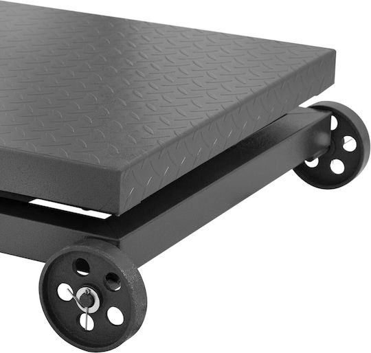 Industrial Platform Scale On Wheels 600 Kg 100 G Lcd