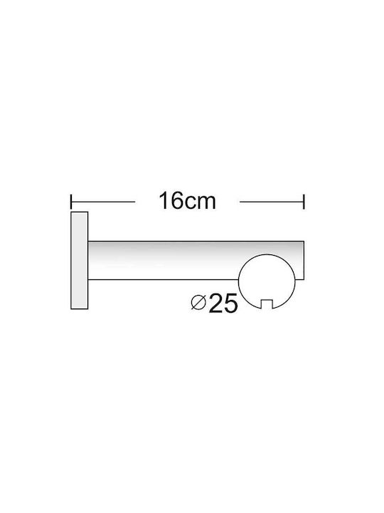Frans Curtain Track Athens Tapa Φ25 Antique Dimensions 160cm Single Properties