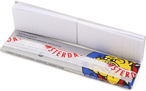 Bulldog Silber Blättchen 33 Blatt King Size Slim + Tips 24 Stück