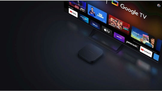 Xiaomi TV Box Mi Box S 2nd Gen PFJ4151EU 4K UHD με WiFi USB 2.0 2GB RAM και 8GB Αποθηκευτικό Χώρο με Λειτουργικό Android και Google Assistant