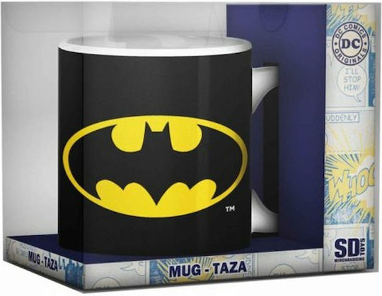 Sd Toys Dc Cοmics Batman Logo Cană Ceramică Neagră Sd Toys Dc Cοmics Batman Logo Cană Ceramică Neagră