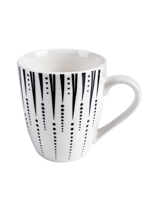 Nava Becher aus Porzellan Weiß 350ml