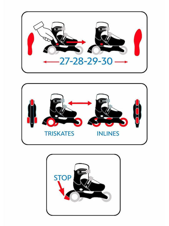 Stamp Kids Inline Rollers Blue