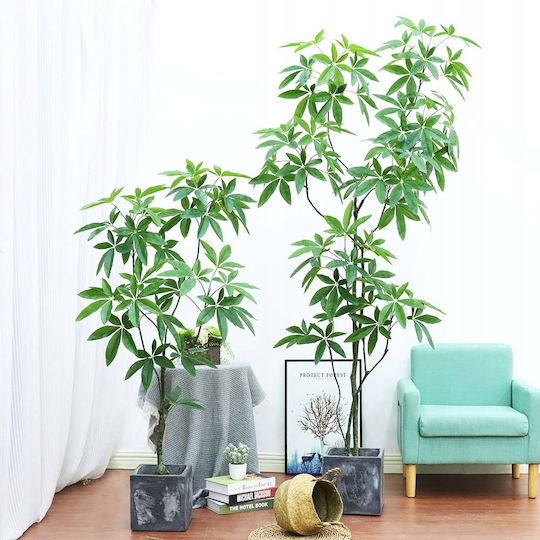 Plantă Artificială în Ghiveci Pachira Green 60cm