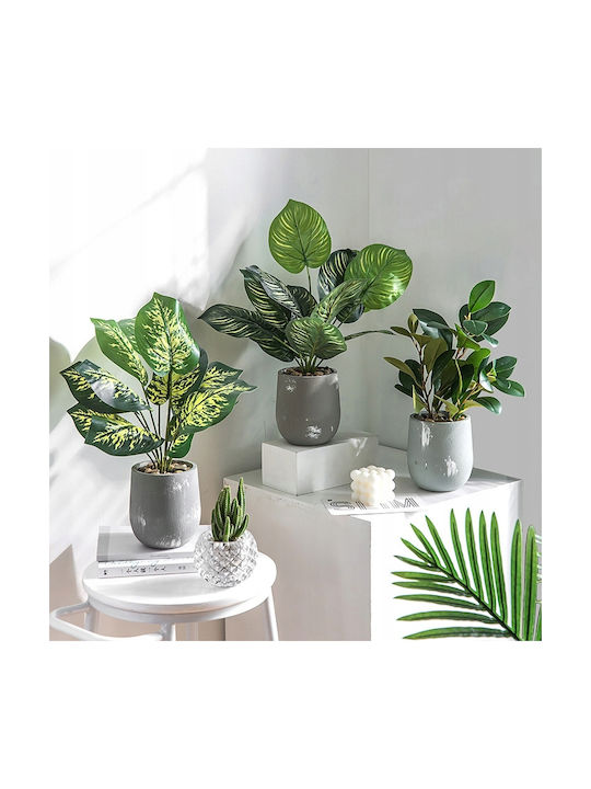 Plantă Artificială în Ghiveci Mic Calathea 37cm