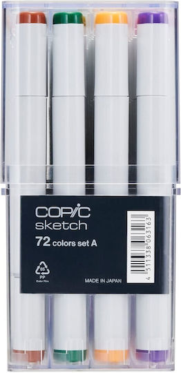 Copic Sketch 72 Colors Set A