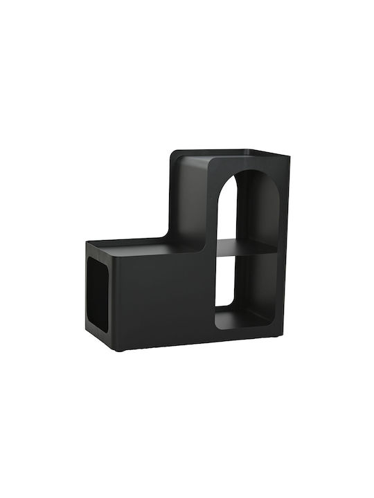 Rectangular Side Table Black L60xW30xH60cm