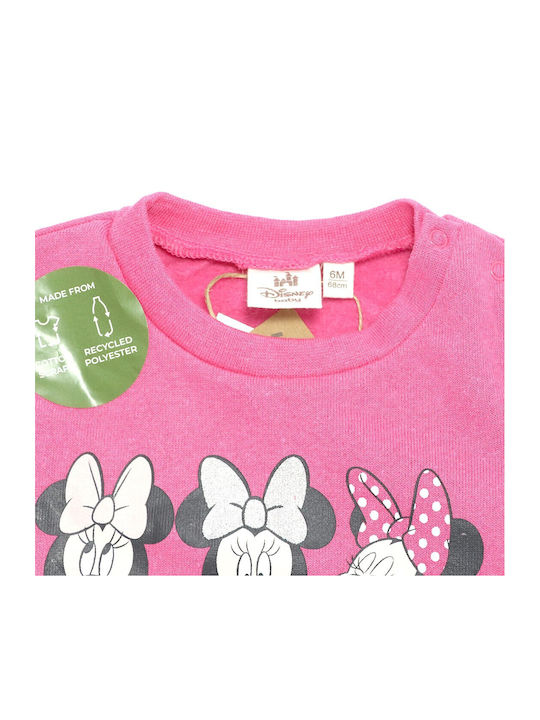 Kinder Sweatpants Set - Jogginganzug Fuchsia 2Stück Minnie Mouse