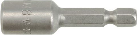 Socket 1/4" 8x48mm Crv-blister