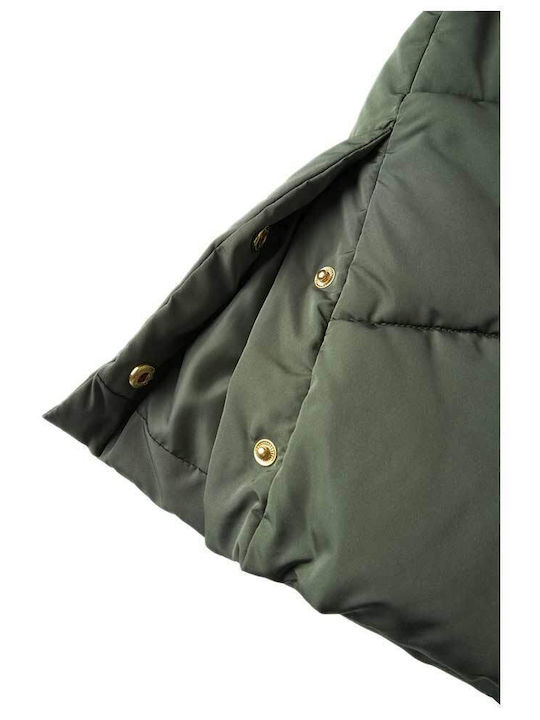 Kids Quilted Coat with Hood Climbing Ivy