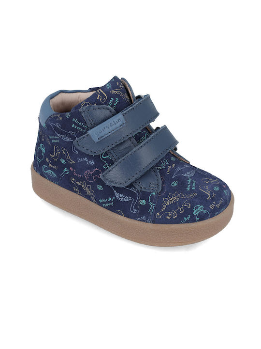 Garvalin Kids Leather Anatomic Boots Blue