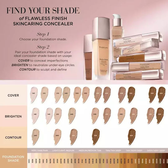 Elizabeth Arden Flawless Finish Skincaring Concealer Long-lasting Shade 525 Volume Ml 5.9