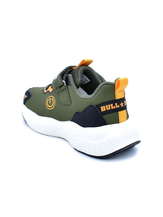 Bull Boys Kids Sneakers with Lights Green